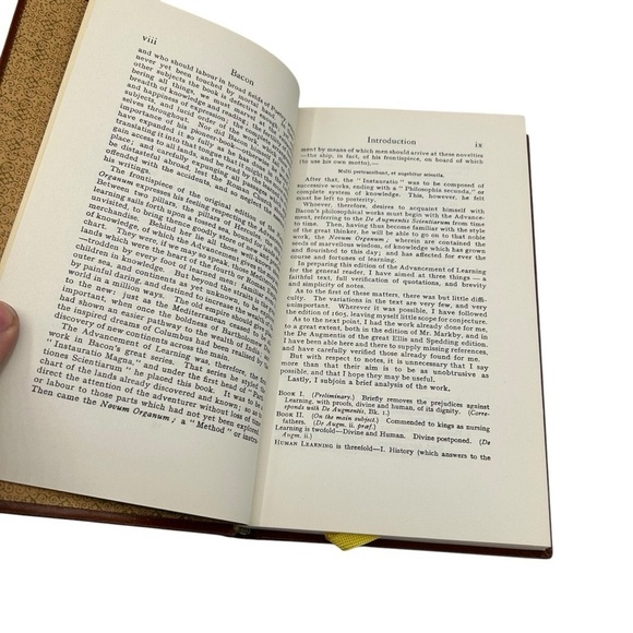 Vintage Francis Bacon The Advancement of Learning Hardback Heron Books Edition - Picture 2 of 6